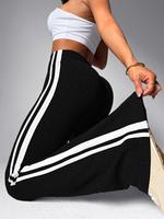 Black Nylon – White Contrast Stripe