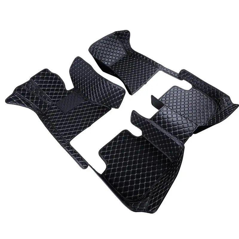 1: 1 Vehicle Model Custom Car Floor Mat For Byd Song Pro 2021 Seat Ibiza 2018~2022 Citroen C3 2002~2010 BMW E91 Touring  2005~2011 Left/right driving Auto Interior Accessories Leather Carpet Waterproof Diamond Design Full Coverage