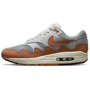 Patta x Nike Air Max 1 Monarch Retro Running Shoes for Men and Women – Cushioned, Breathable, Supportive Low-Top Verifiable, with credentials and supporting global authentication