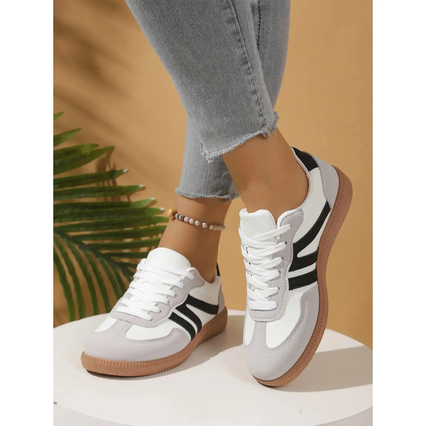 2026 Women Classic German Training Shoes, Comfortable Breathable Colorblock Sneakers, Trendy Sneakers for Workout and Running, Lightweight Supportive Design, Stylish Sneakers, All Seasons Sneakers