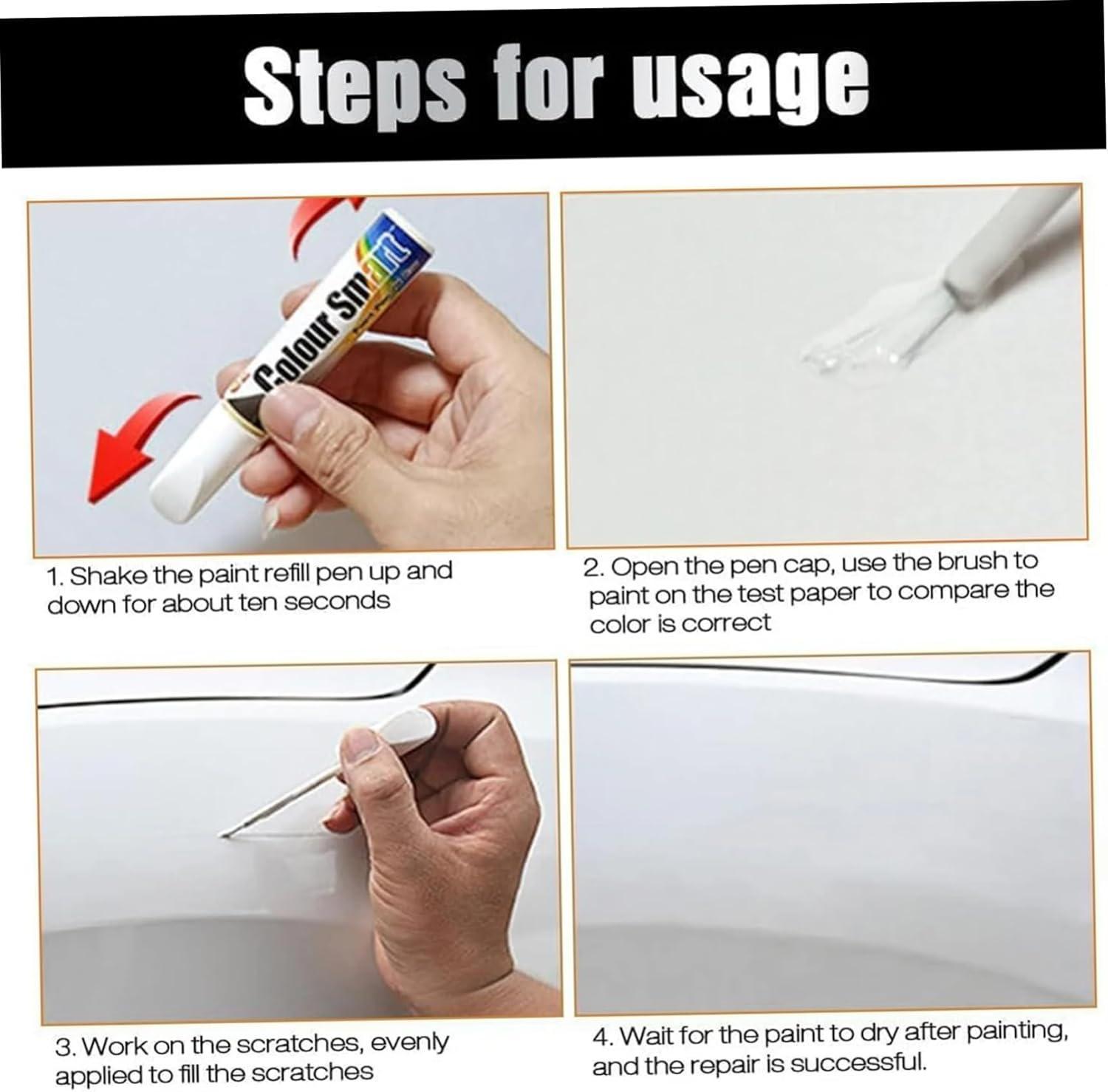 Touch Up Paint for Cars,Wheel Paint,Car Accessories Car Paint Scratch Repair,Car Paint Pen,Car Scratch Remover Pen,Wheel Scratch Fix,Touch Up Paint Pen,Fit for Car Rim Scratch Repair kit (Black)