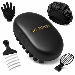 5PCS 4C Twist Hair Styling Kit for Natural Hair
