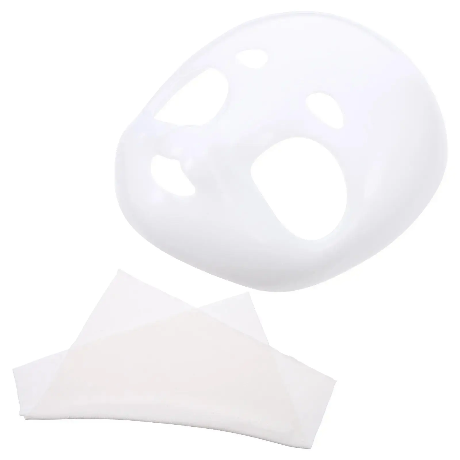 2Pcs Blank Animal Mask Base White Fursuit Head DIY Cosplay Accessory for Masquerade Halloween Party Furry Costume Role Play