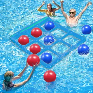 Summer Fun Pool Toy Set, 10-Ball Bouncing Pool Game Toy--Suitable for 2-10 players, including adults, teenagers, and children, perfect for pool parties and poolside fun