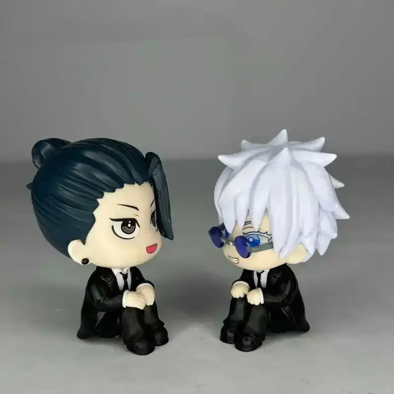 Jujutsu Battle Q Edition Handheld Sitting posture Xia Youjie Wu Tiaowu Anime Doll Model Doll Desktop Ornament Gift