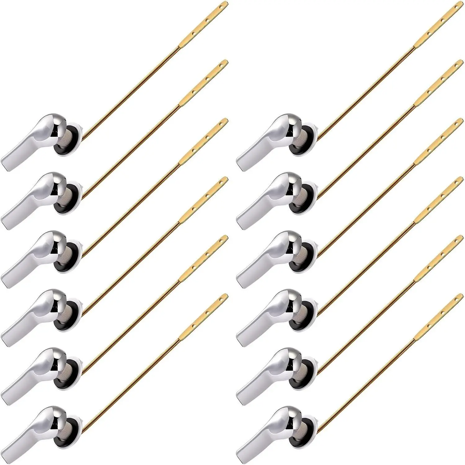 12 Pieces Front Mount Universal Toilet Flush Handle Replacement Kit