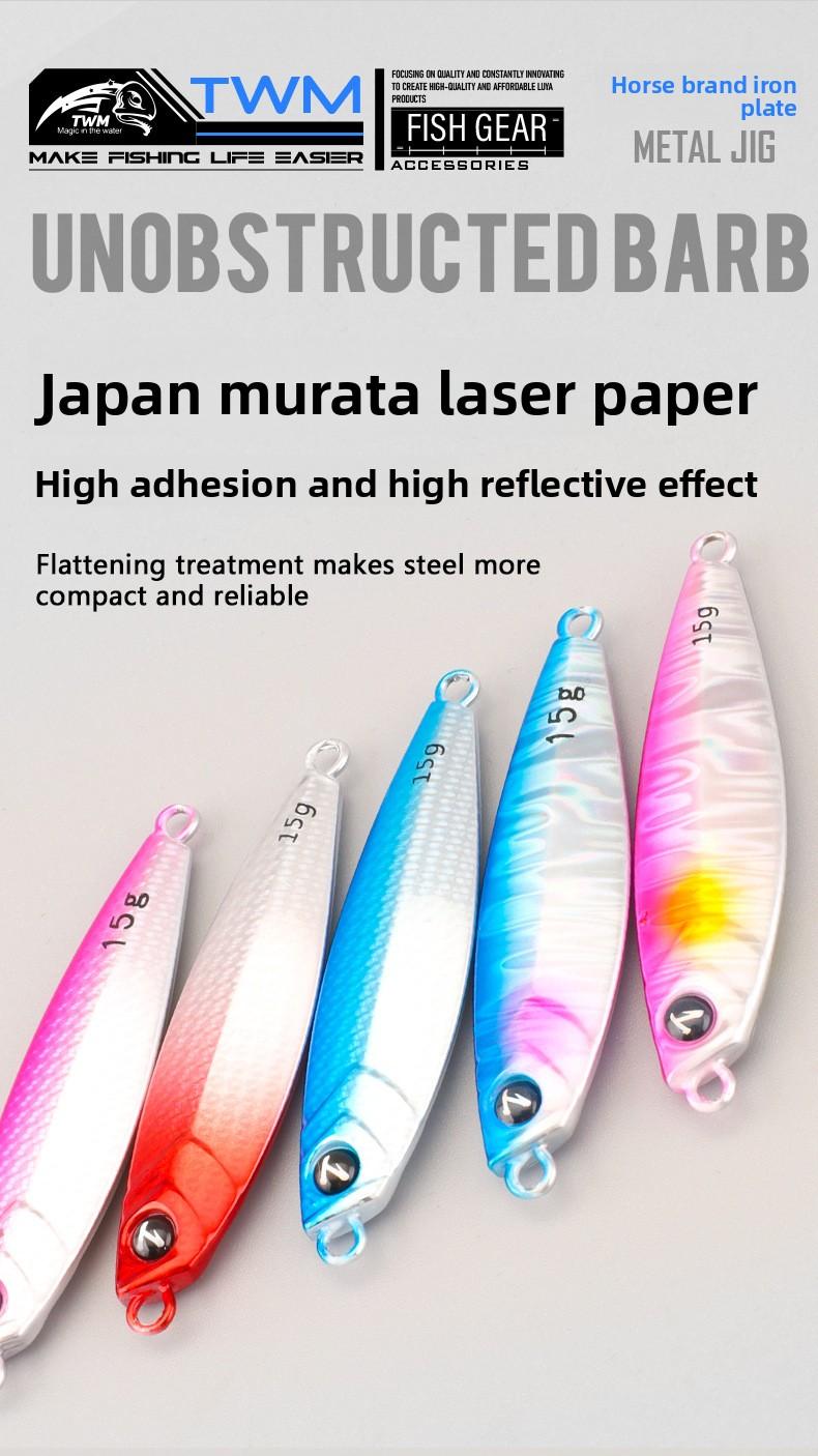 TWM Ma Brand Long-Throw Floating Lure Metal Lure Bait for Freshwater and Sea Fishing, Fishing Tackle for Pike and Mackerel