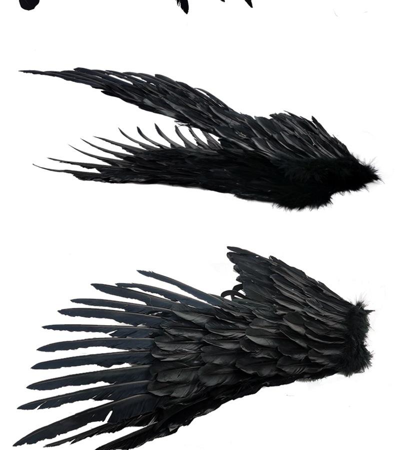 Angel Wings White Feather Swallow-Shaped for Adult Children Halloween Props Bride Flower Girl Costume Party Accessories