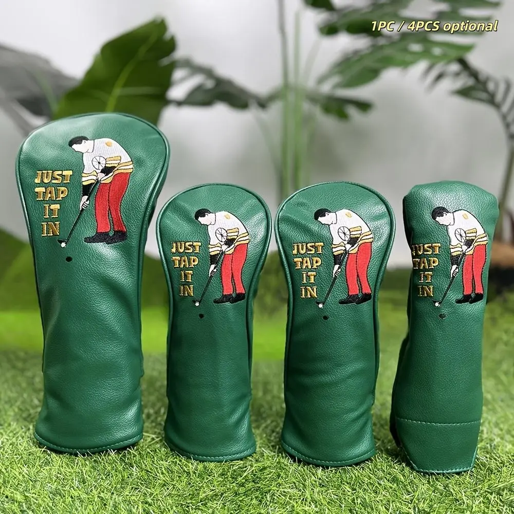 Single Player Golf Club Head Cover, Hybrid Driver Wooden Covers, Essential Golf Accessory for Courses, Golf Gear, Golf Supply, Stylish Design