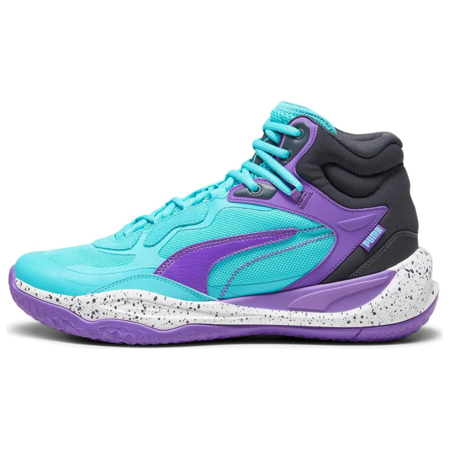 Puma Playmaker Pro Mid 'Purple Glimmer Bright Aqua' 377902-09