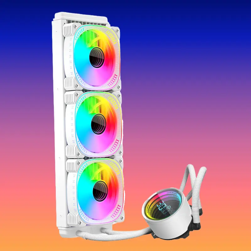 Digital Display All In One Cpu Liquid Cooler With Argb Lens Temperature Indicator Multi Platform Compatible Pc Cooling Radiator