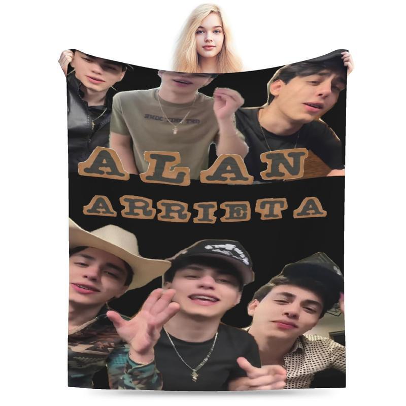 Alan Arrieta Super Comfortable Printed Flannel Throw Blanket–Soft&Warm Plush Throw for Sofa,Bed,Office,Camping–Cozy Blanket for Kids,Fans&Adults–Home Décor,Travel,Birthday,Christmas New Year Gift