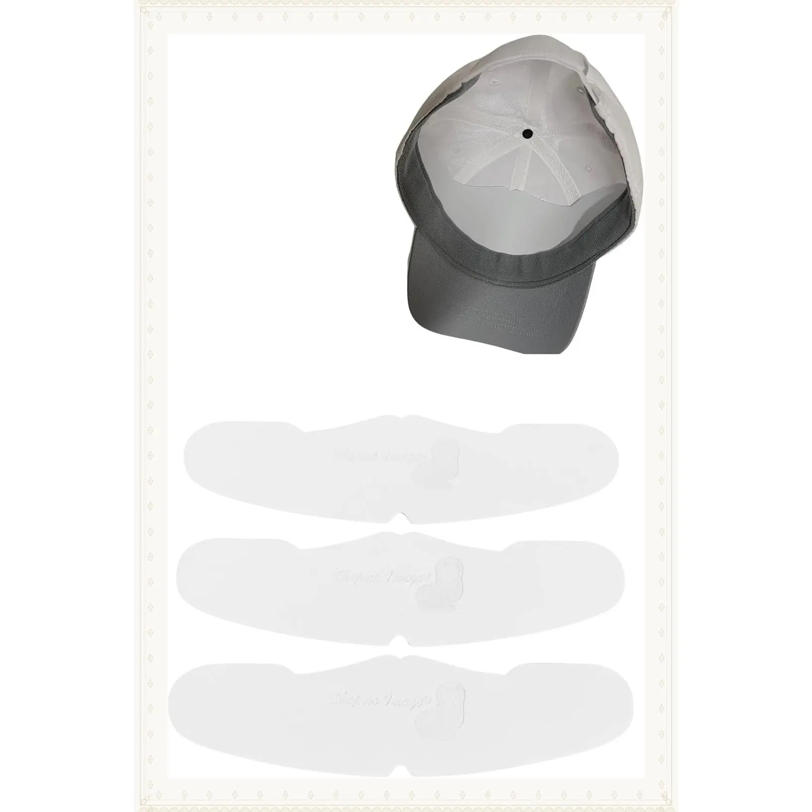 3 Pack Baseball Cap Crown Shaper Inserts - Washable Reusable Low Profile Hat Liner for Fitted & Snapback CapsGift