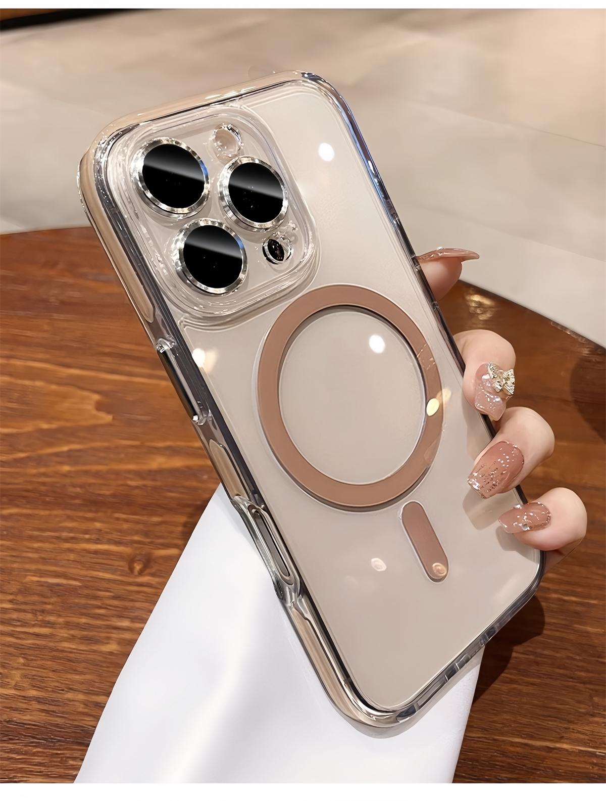 [LX]Desert Titanium 2 in Shockproof Shield Phone Case for IPhone 13 14 15 16 Pro Max 16 Clear Casing Transparent Cover