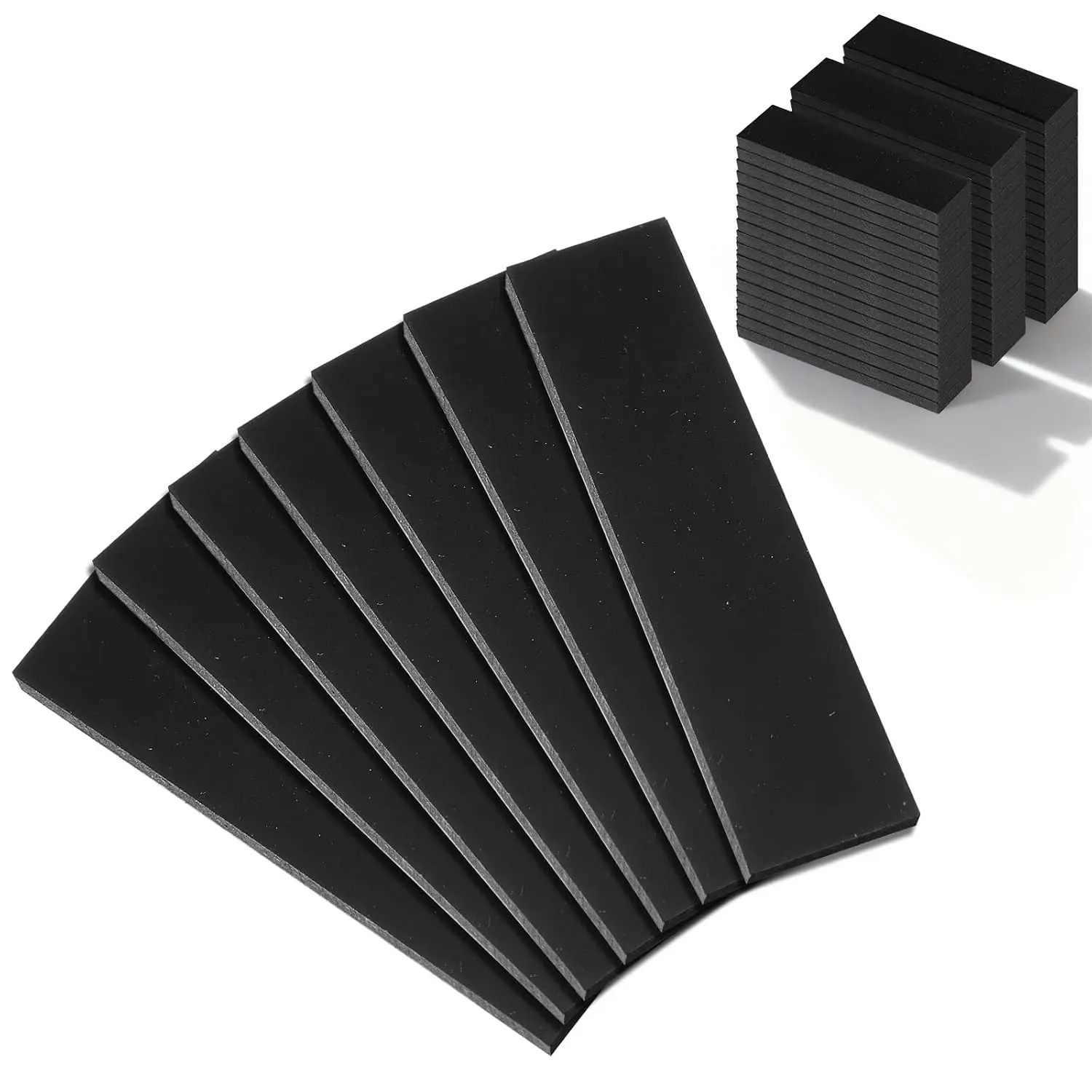 200 Pcs 1/8" x 1/2" x 2" Neoprene Setting Blocks for Glass Shower Glass Shims Bulk Neoprene Plastic Setting Blocks for Mirrors Bathroom Shower Mounting Room Kitchen Window Spacer Construction
