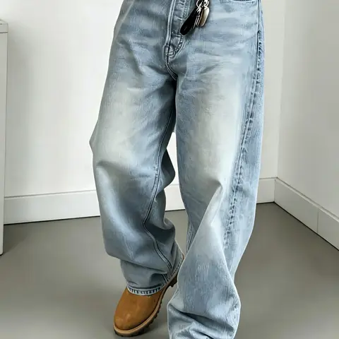 Versatile Casual Jeans That Don't Fade Easily, Jeans Bottoms, Three-Dimensional Stylish Long Pants, Comfortable Everyday Wear, Perfect for All Seasons