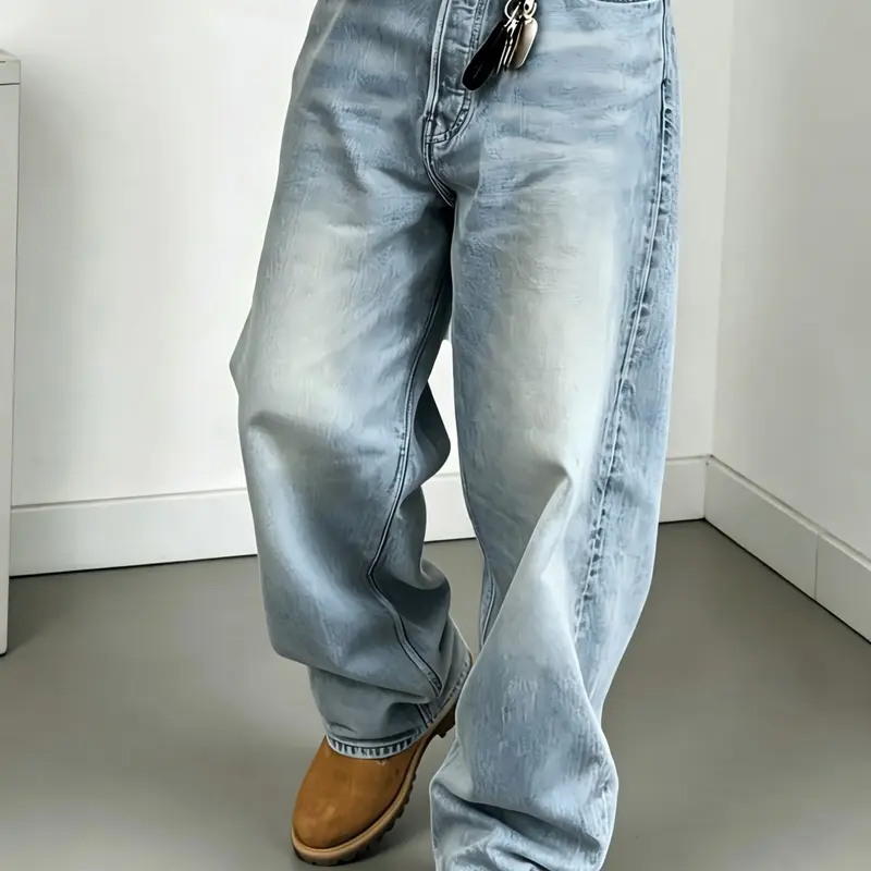 Versatile Casual Jeans That Don't Fade Easily, Jeans Bottoms, Three-Dimensional Stylish Long Pants, Comfortable Everyday Wear, Perfect for All Seasons