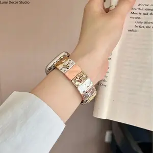 Dragonfly Embossed Watch Band Compatible with Series 4-11 and Ultra Models, Elastic Textured Strap Featuring Flexible Comfort and Casual Style
