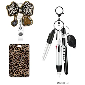 Nurse ID Badge Holder with Card Case, Retractable Nursing Badge Reel with Rotating Clip, Medical Assistant Badge Accessories, Teacher Office Wear