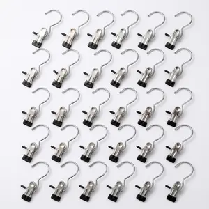 30 Counts Premium Boot Hangers multipurpose Clips & Anti-Rust Clothespins Heavy Duty Space-Saving Organizer for Boots Pants Socks Hats Handbags Towels Home & Travel multipurpose mini clothes hooks-YY1