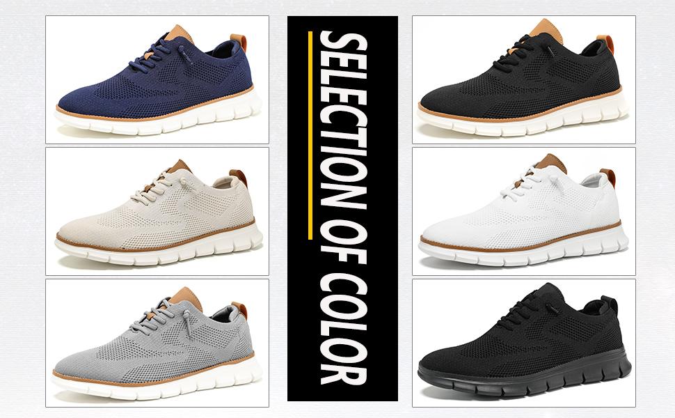 Men's Mesh Sneakers Oxfords Business Casual Walking Shoes Tennis Comfortable,Sporty Lightweight Breathable Running Shoes For Exercise & Daily Wear Closed Trainer Boy Runner Athletic Footwear block  Shoes Outdoorfun White