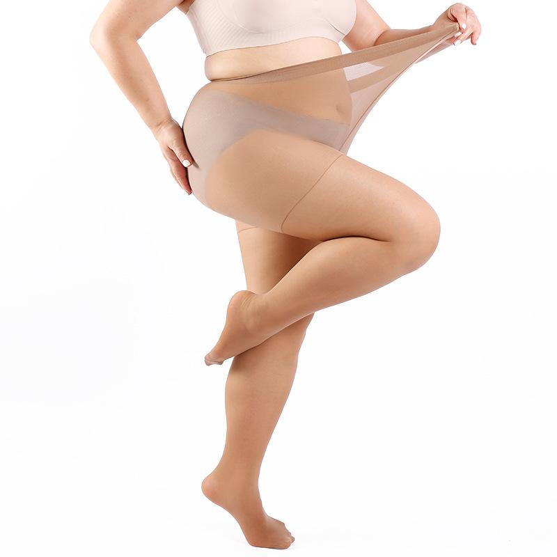 Women Ultra Thin Natural Nude Look Pantyhose High Waist Slimming Fake Bare Legs Transparent Skin Tone Tights for Spring Summer