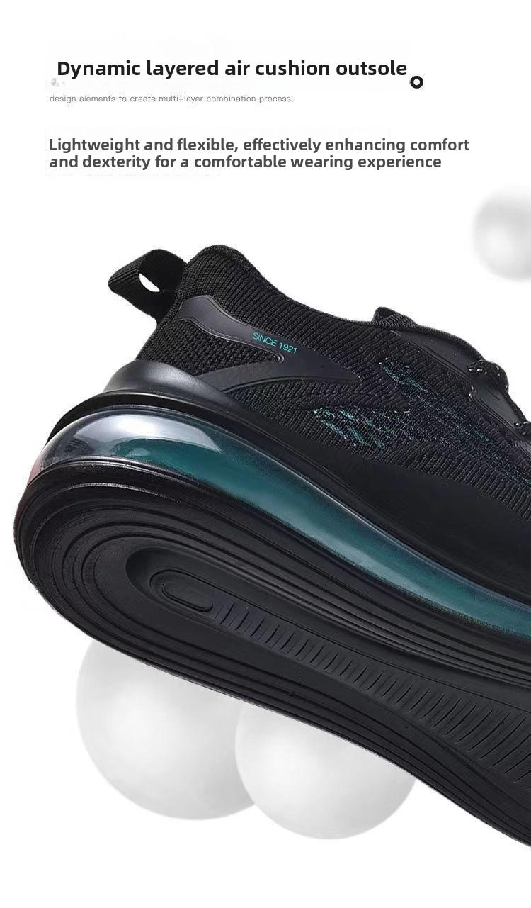 2026 Flyknit Running Shoes for Men, New Spring Model, Shock-Absorbing Air Cushion Sports Shoes, Casual Shoes for Men, Versatile