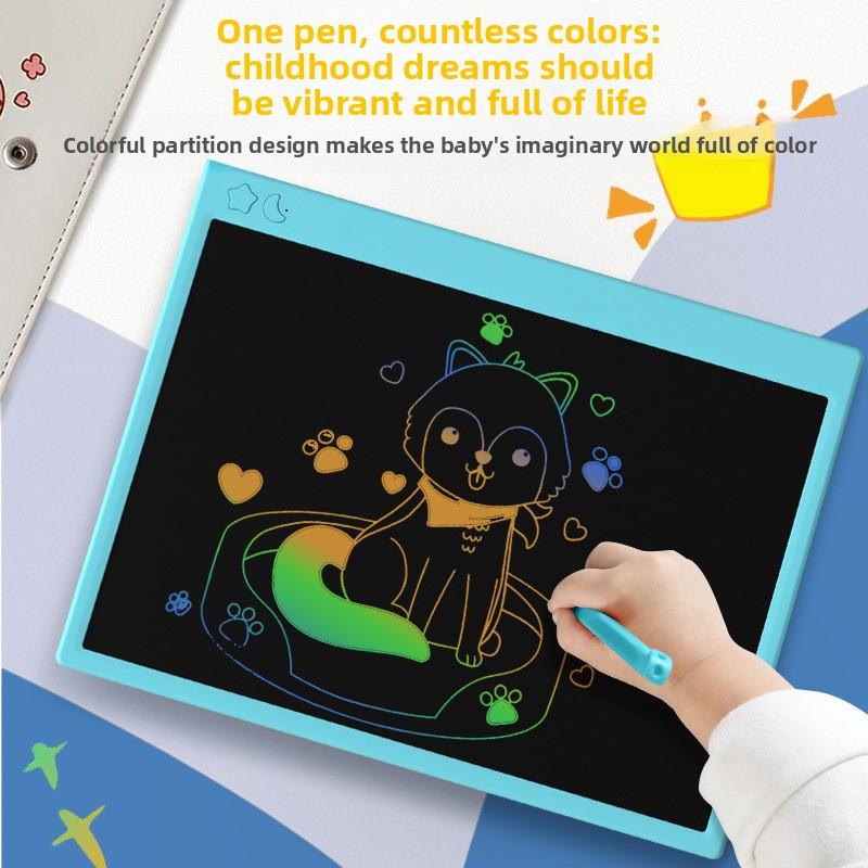 Rechargeable 16 Inch LCD Writing Tablet Large Drawing Board Children Cartoon Doodle Draft Board Large Size Learning Electronic Device