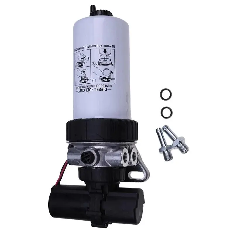FridayParts Fuel Filter Assembly 87801794 87801995 87802202 for New Holland 7010 Ford 5610S 6610S CASE CVX1195 4.4 5.0