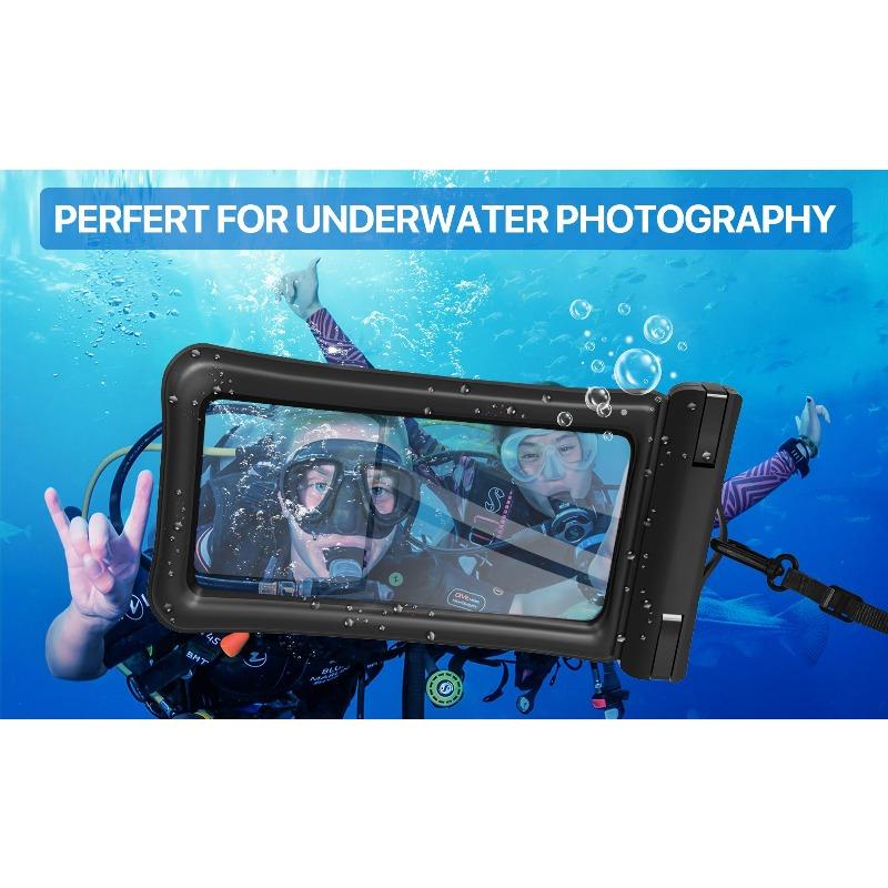 2 Pack Waterproof Phone Pouch with Lanyard, IPX8 Certified Floating Dry Bag, Clear Waterproof Phone Case for iPhone 15 Pro Max Plus, Galaxy S22 S23 Up to 7", Ideal for Beach, Swimming, Diving, Cruise & Outdoor Travel