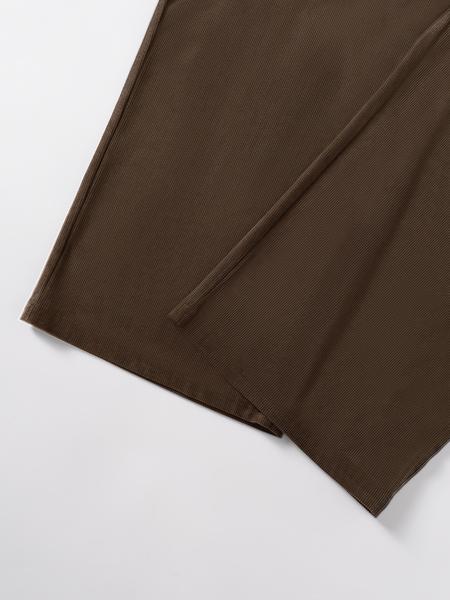 Men's Solid Color Corduroy Pants Loose Fit Straight Leg Side Pocket Casual Slant Pocket Basic Bottoms Retro Classical Ribbed Elastic Waist Micro Pleated Dress Pants Soft Easily Match Fall Winter Daily Lounge Pants Clubwear Party Outdoor Work as A Gift