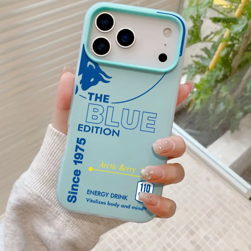 Blue Red Bull for iPhone 17/16/15, iPhone 17 Pro Max/16 Pro. It features dual shockproof protection and has a high-end texture. It is an ideal protective phone case for both men and women.