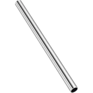 1 Inch (25mm) OD Round Metal Pipe, 304 Stainless Steel Tubing, 12" Length Weldable Industrial Straight Tube, 1 count