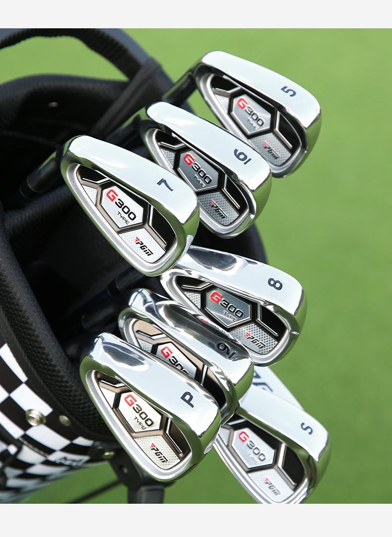 PGM Golf Club – Men's Left-Handed 7-Iron: Stainless Steel Head, Beginner Practice Club