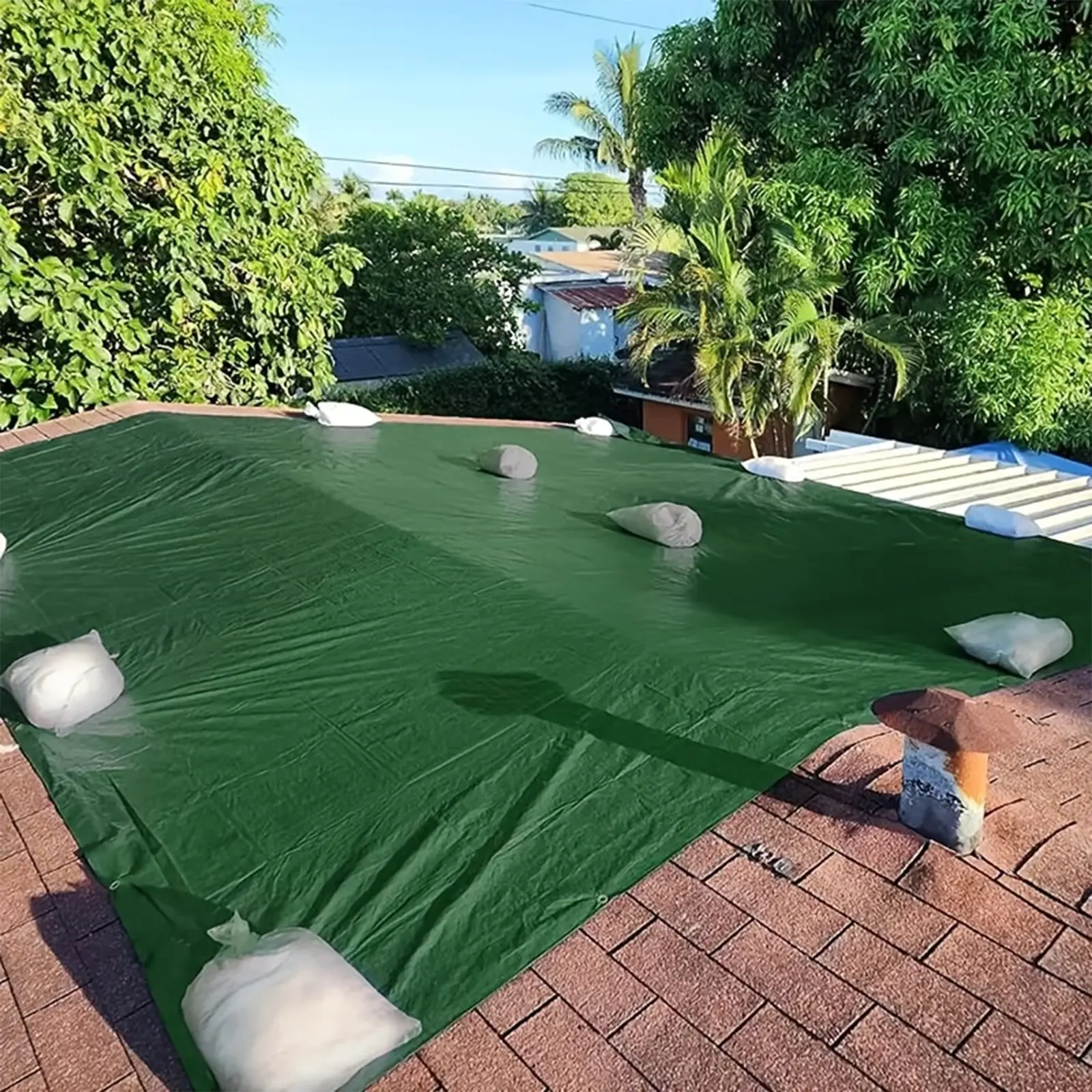 Waterproof Tarpaulin, Multi-Functional Rainproof Oilcloth, Thickened Durable Fabric, Ideal for Storage, Wind Shelter, Car Cover, Camping Pad, Rainy Days