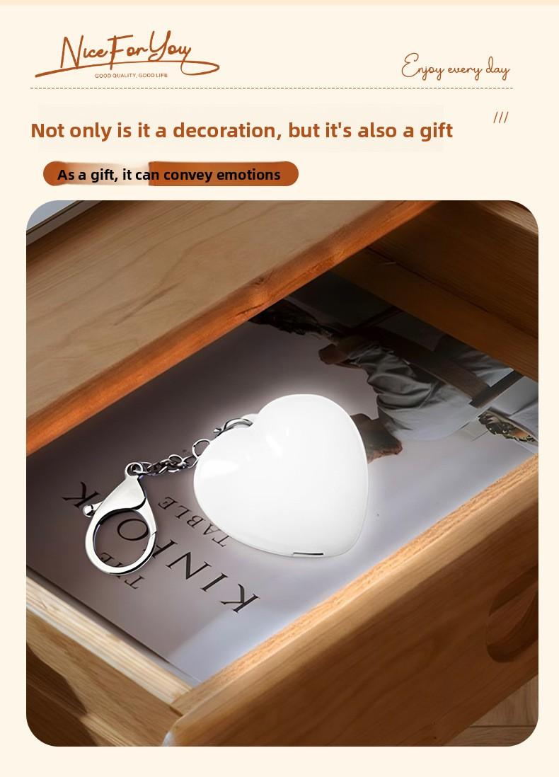 [Buy 1 Get 1 Free]Touch Sensing LED Glowing Charm Keychain Chargeable Cute Birthday Gift