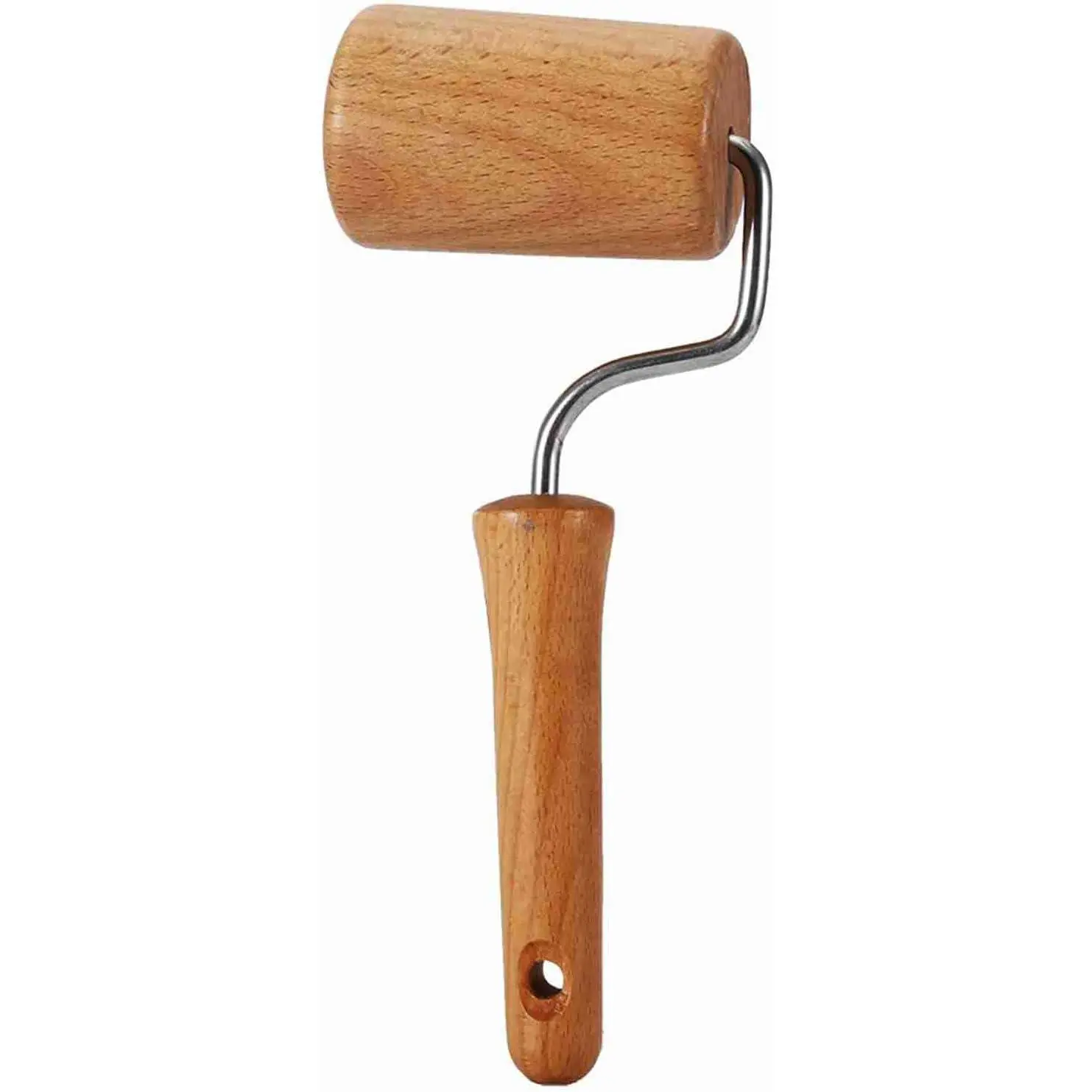 Small Rolling Pin, Pizza Dough Roller, Non Stick  Pastry Roller, Kitchen Wooden Rolling Pins for Baking Cooking Cookie Bread Tortilla Dumpling Fondant Clay (Style 4)