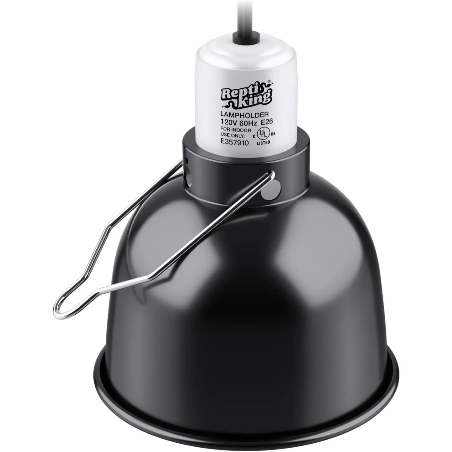 5.5 Inch Standard Dome Reptile Light Fixture for Basking Bulb Heat Lamp Ceramic Heat Emitter