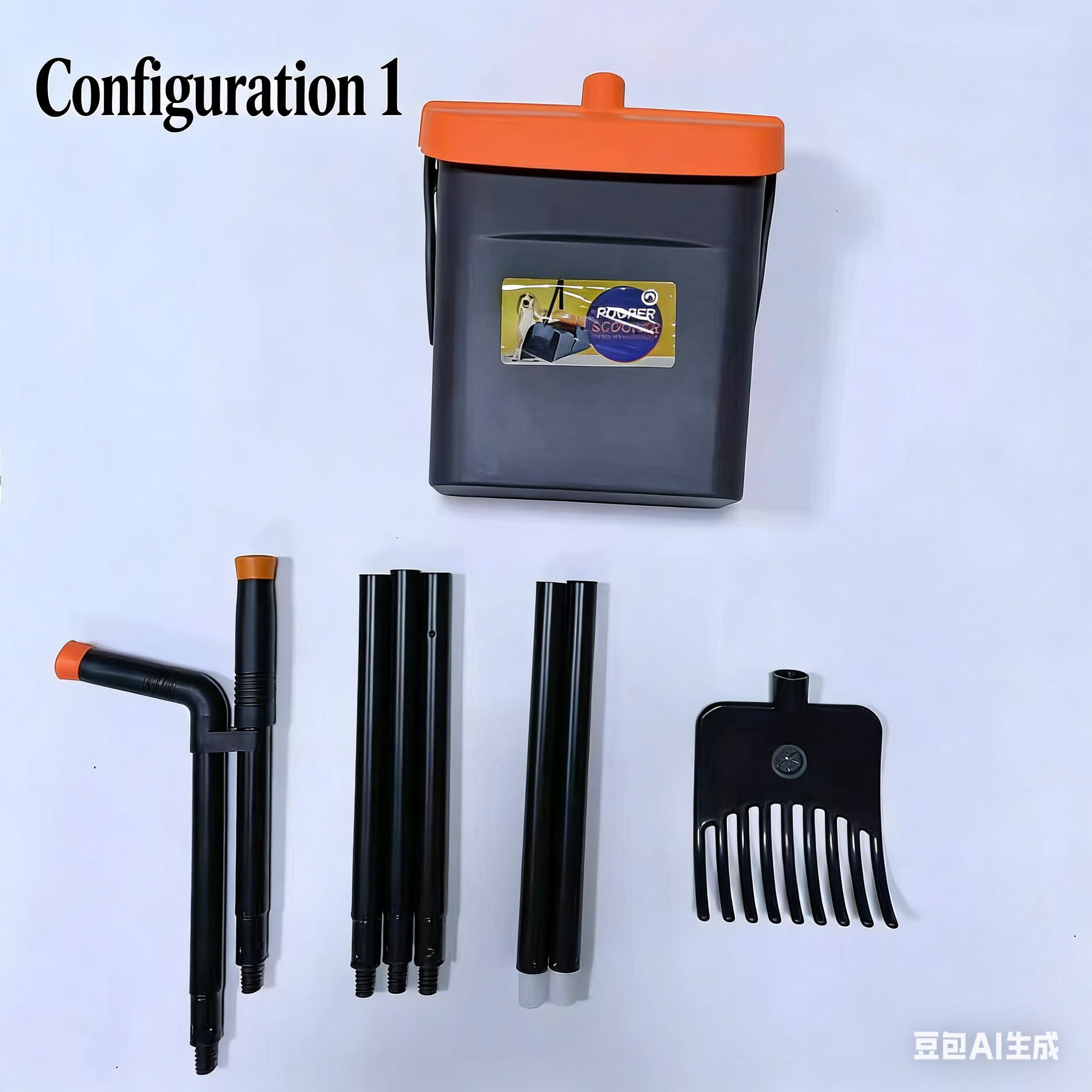 Pet waste picker for outdoor use, suitable for adult dogs and puppies, dog walking poop scooper