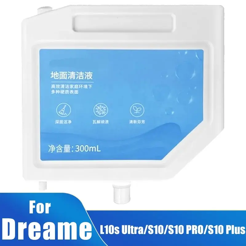 Cleaning Liquid For Dreame L10s Ultra/S10/S10 PRO/S10 Plus Robot Vacuum Cleaner, 300ML Hard Surface Detergent Cleaning Solution Replacements