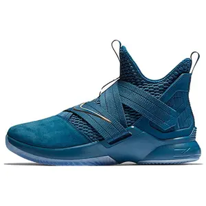 Nike Zoom Soldier 12 LeBron Basketball Shoes for Men – Rounded Toe, Cushioned, Supportive, Mid-Top Verifiable, with credentials and supporting global authentication