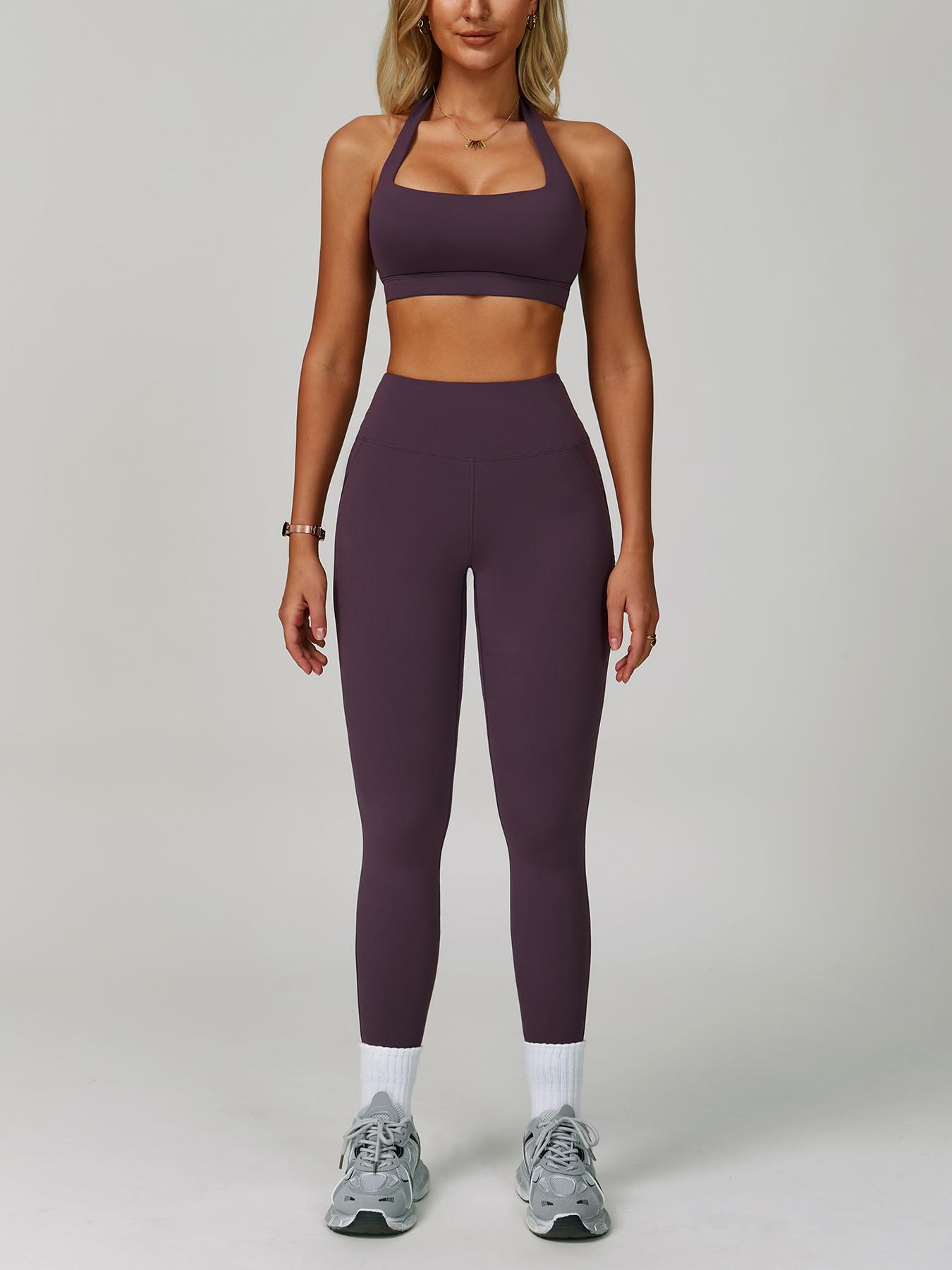 Women's Two-Piece Sports Set, Comfortable Activewear for Fitness and Gym, Athletic Clothing for Everyday Use