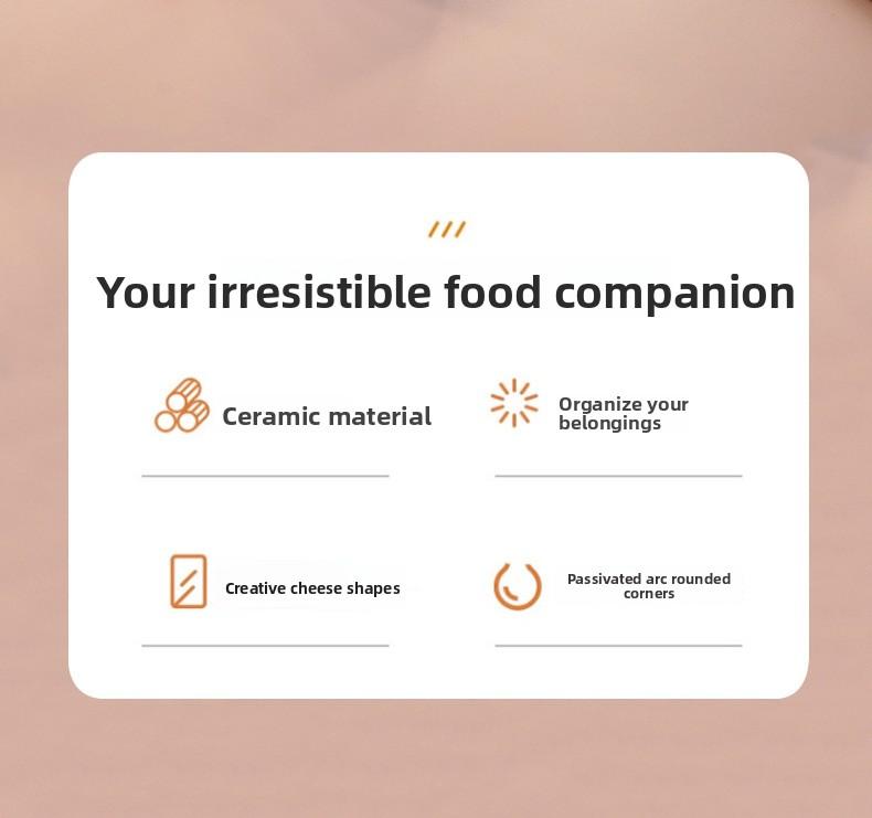 Light luxury style ceramic cheese storage jar, high aesthetic desktop storage container, stationery pen holder, cosmetics storage container