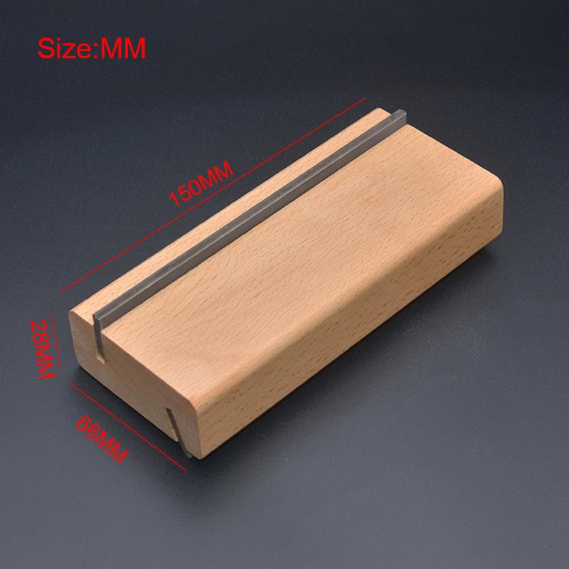 Solid Wood Guitar Fret File 2-in-1 Crown End Bevel File Tool Steel Fine Fret File Guitarist's Tool