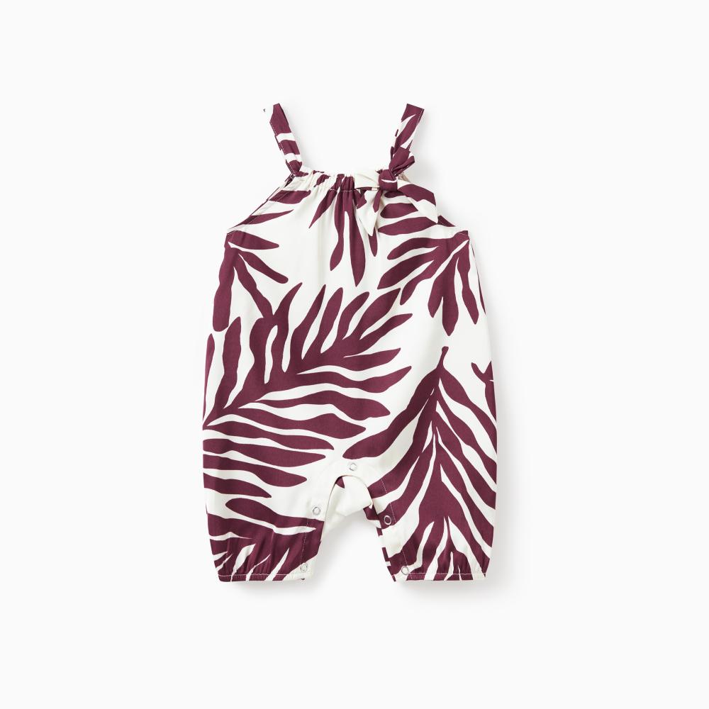 PatPat Family Matching Outfits Red Leaf Print Shirts and Strap Belted Dress for Hawaii/Cruise/Resort/Casual Wear PatPat Family Matching Outfits Red Leaf Print Shirts and Strap Belted Dress for Hawaii/Cruise/Resort/Casual Wear