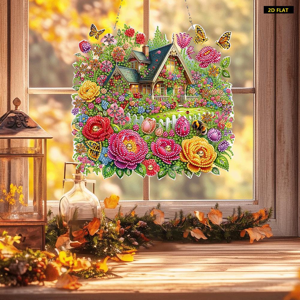 2D FLATHouse Theme 2D/Flat DIY Special Shape Hanging Diamond Art Kits Diamond Painting Set Rhinestone Diamond Art Window Pendants Diamond Diamond Painting Kit is Suitable for Decorations. Create Unique DIY Handicrafts, Making Gifts Distinctive and Unique! 2D FLATHouse Theme 2D/Flat DIY Special Shape Hanging Diamond Art Kits Diamond Painting Set Rhinestone Diamond Art Window Pendants Diamond Diamond Painting Kit is Suitable for Decorations. Create Unique DIY Handicrafts, Making Gifts Distinctive and Unique!