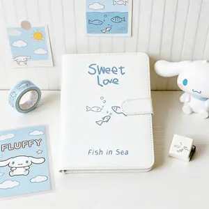A5 White Loose Leaf DIY Binder Photocards Collect Book Diary Agenda Planner Cover Album Stationery Notebook
