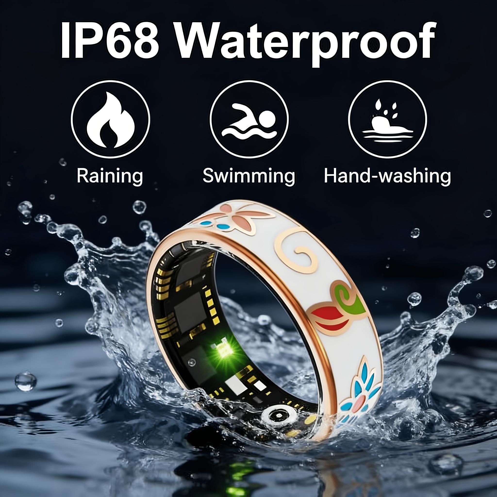 Women'S Smart Ring: Fitness And Sleep Tracker, Step Counting Distance Monitoring Calorie Tracking Various Exercise Modes, Charging Cradle And Magnetic Charging. Stylish Engraved Design Compatible with Both IOS And Android. Perfect Gift for a Loved O