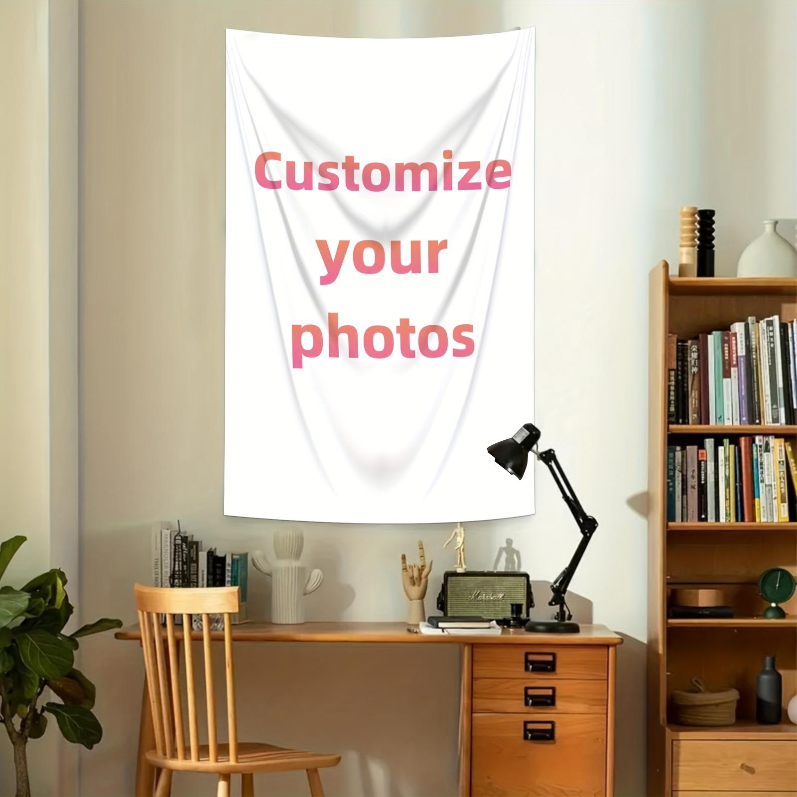 Personalized Custom Tapestry Upload Your Own Image for A Unique Wall Hanging Backdrop, Perfect for Home & Living Room Decor, Bedroom Wall Art, Multiple Sizes Such As 23.6*35.4inch, Hone Decoration, Party Decoration