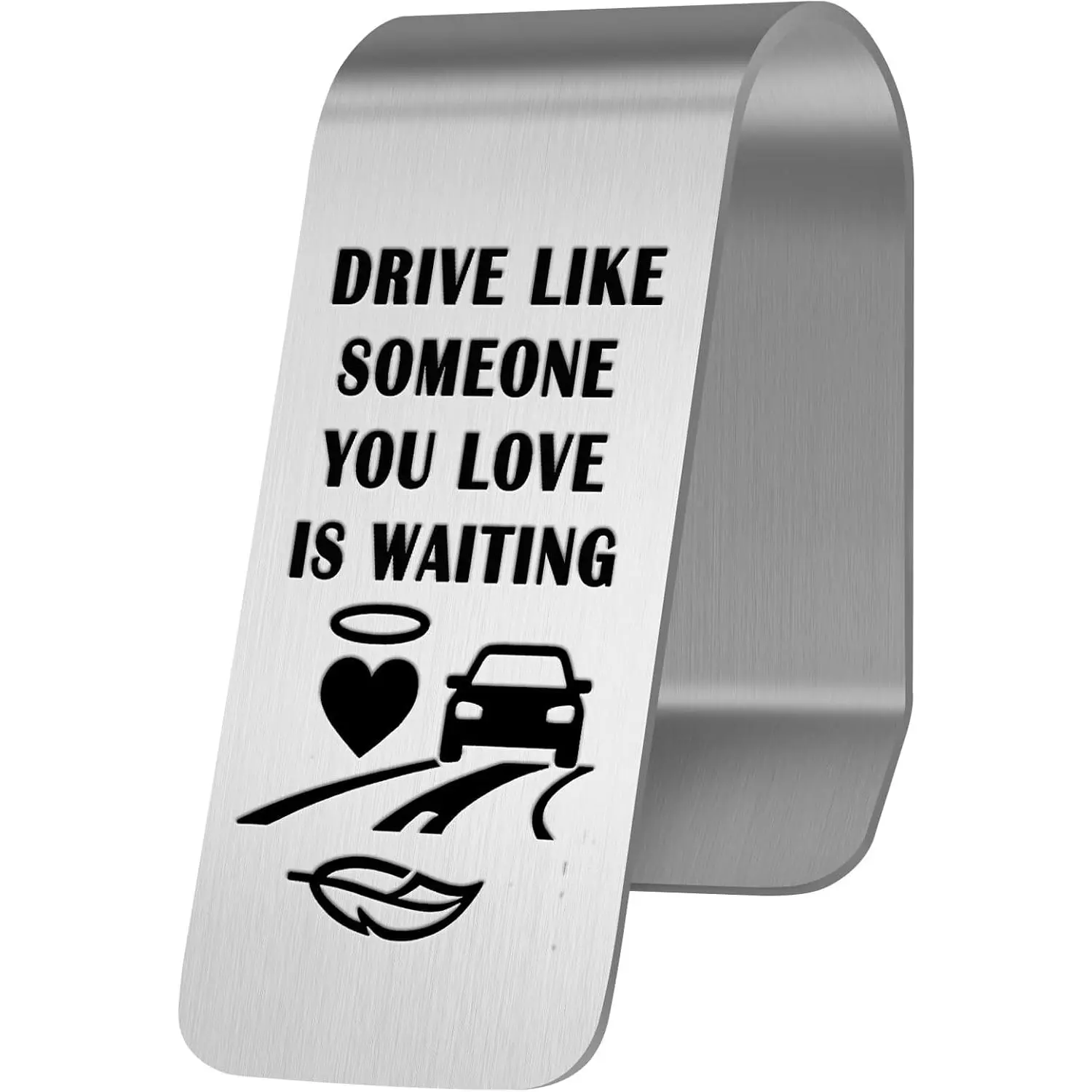 Visor Clips for , Religious Psalm 91:11 Prayer Guardian Angel  Visor Clip Accessories Funny Safety  for Family   Driver (Love)